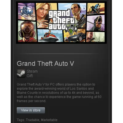 Grand Theft Auto V (GTA 5) - STEAM Gift - Region Free / ROW / GLOBAL - irongamers.ru