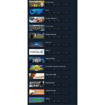 Steam Account: ROW Medieval Space Engineers Portal 2 - irongamers.ru