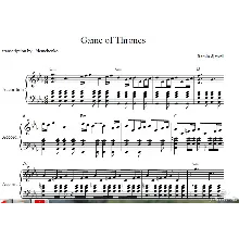 Game of Thrones music for accordion / accordion / piano