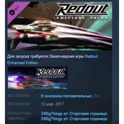 Redout - Neptune Pack DLC STEAM KEY REGION FREE GLOBAL - irongamers.ru