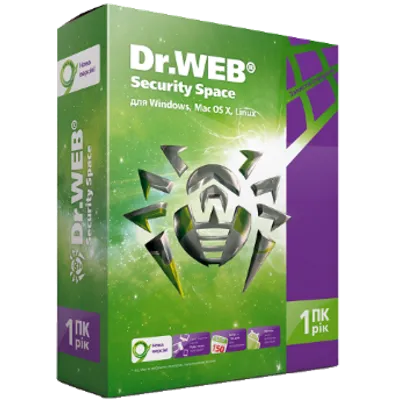 Dr.Web Security Space 1 Год 1 ПК 1моб +150дней REG FREE - irongamers.ru