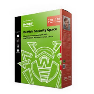 Dr.Web Security Space 2 Года 1 ПК + 1 моб. REG FREE - irongamers.ru