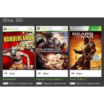 Xbox 360 перенос лицензии Gears of War 2, Borderlands