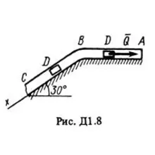 Решение задачи Д1 Вариант 80, решебник Тарг С.М. 1983