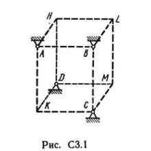 Решение С3-11 (Рисунок С3.1 условие 1 С.М. Тарг 1989 г)