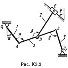 Решение К3-22 (Рисунок К3.2 условие 2 С.М. Тарг 1989 г)