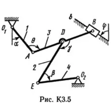 Решение К3-58 (Рисунок К3.5 условие 8 С.М. Тарг 1989 г)