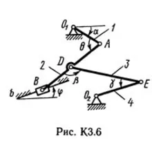 Решение К3-64 (Рисунок К3.6 условие 4 С.М. Тарг 1989 г)