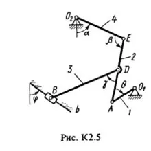 Решение К2-57 (Рисунок К2.5 условие 7 С.М. Тарг 1988 г)