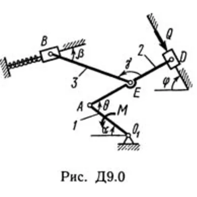Решение Д9-01 (Рисунок Д9.0 условие 1 С.М. Тарг 1989 г) - irongamers.ru