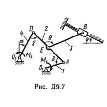 Решение Д9-72 (Рисунок Д9.7 условие 2 С.М. Тарг 1989 г)