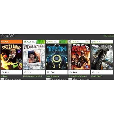 Xbox 360 перенос Watch Dogs, RainbowSix Vegas 2, Трон