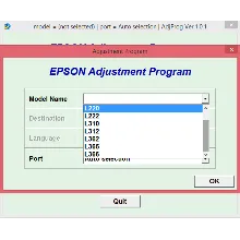 Adjustment program Epson L132, L222, L312, L362, L366