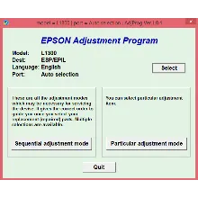 Adjustment program Epson L1300