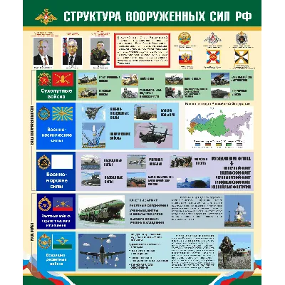 Плакат Структура Вооруженных сил РФ 2024 - irongamers.ru