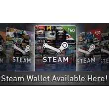 STEAM WALLET GIFT CARD 0.85$ НЕ РАБОТАЕТ В РОССИИ AR-TL