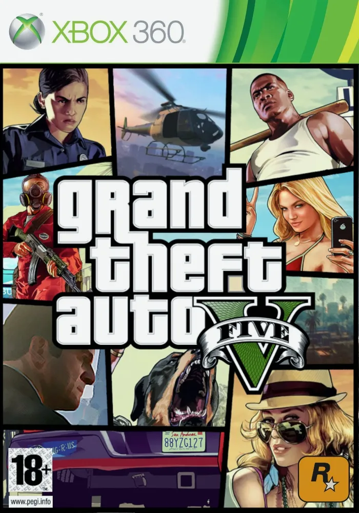 56 XBOX 360 Grand Theft Auto V · GTA 5