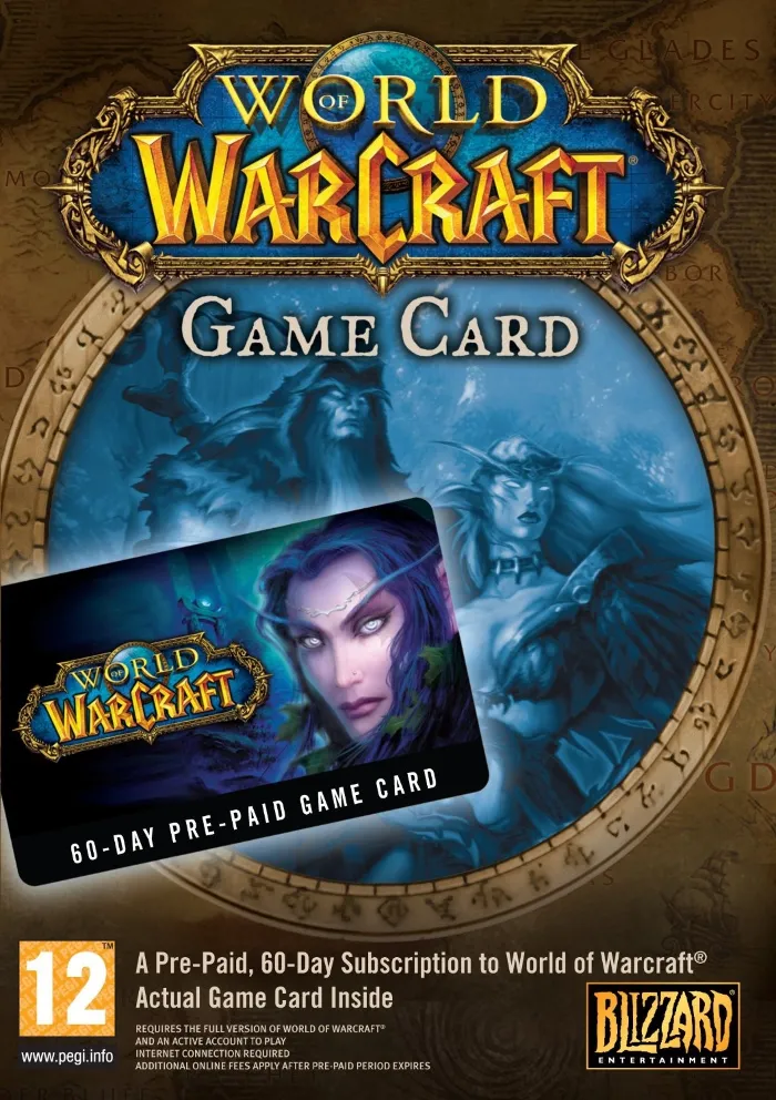 [EU · RU] World of Warcraft 60 ДНЕЙ ТАЙМ КАРТА +Classic