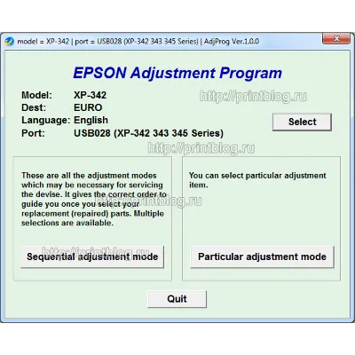 Adjustment program Epson XP-342 (XP-340) сброс памперса - irongamers.ru