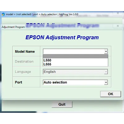 Adjustment program Epson L550 L555 (ESP) - irongamers.ru