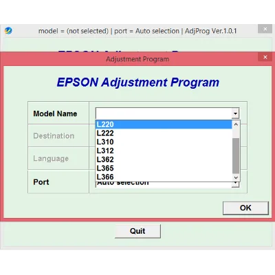 Аджасмент EPSON L130L132 L220L222L310L312L362L365L366 - irongamers.ru