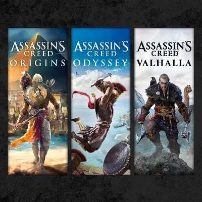Assassin's Creed Trilogy: Origins + Odyssey + Valhalla