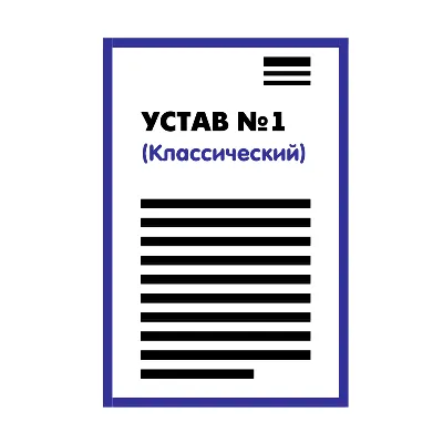 Устав ООО №1 (Классический) на 1 странице 2025 - irongamers.ru