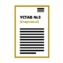 Устав ООО №3 (Стартовый) на 1 странице 2025