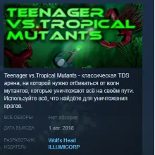 Teenager vs.Tropical Mutants STEAM KEY REGION FREE