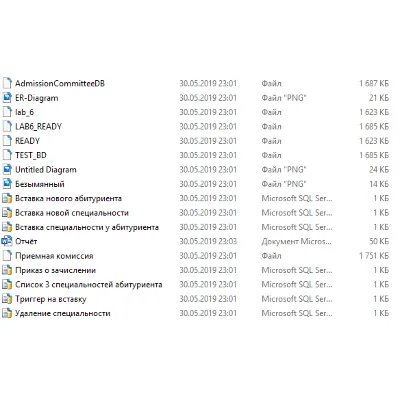 БД Приёмная комиссия SQL Server - irongamers.ru