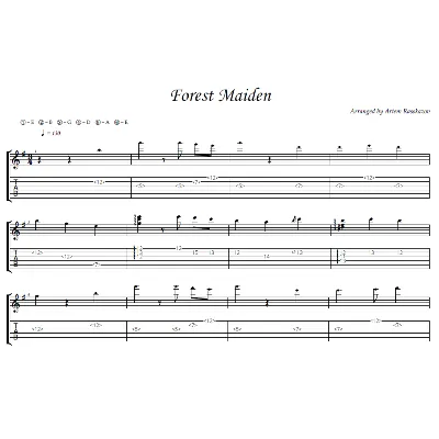 Forest Maiden (Everlasting summer) - гитара ноты+табы - irongamers.ru