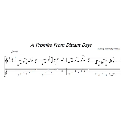 A Promise From Distant Days (БЛ) - гитара ноты+табы - irongamers.ru