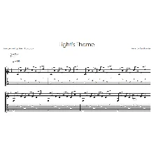 Light's theme (Тетрадь смерти) - гитара ноты+табы