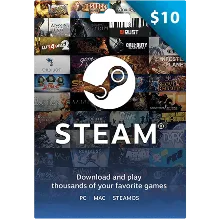 STEAM WALLET GIFT CARD 10$ USD + ТУРЦИЯ / АРГЕНТИНА