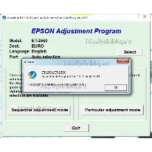 Adjustment program Epson ET-2500, ET-2550 Сброс памперc