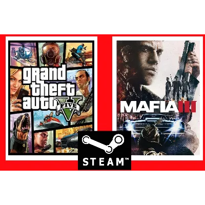 GTA 5 + MAFIA 3 - STEAM (Region Free) (ГТА5+ МАФИЯ 3) - irongamers.ru