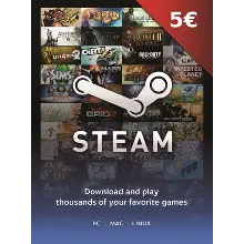 STEAM WALLET 5€ ЕВРО GIFT CARD | + ПОДАРОК