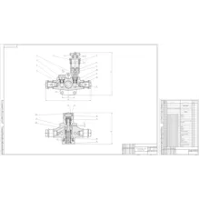 Чертеж Топливоподкачивающий насос двигателя ЯМЗ-236