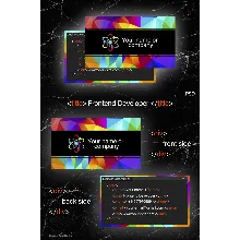 Визитная карточка / PSD шаблон / для ИТ-специалистов