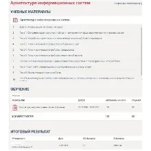 Архитектура информационных систем. Тест Синергия ответы