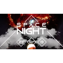 Facebook Cover Template PSD Space Night