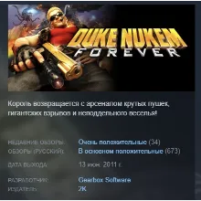 Duke Nukem Forever STEAM KEY REGION GLOBAL+РОССИЯ