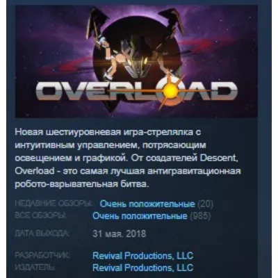 Overload STEAM KEY REGION FREE GLOBAL - irongamers.ru