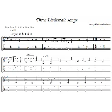3 песни Undertale- гитара ноты+табы