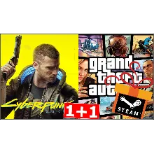 + Cyberpunk 2077 + GTA 5 - STEAM (1+1) (GLOBAL)
