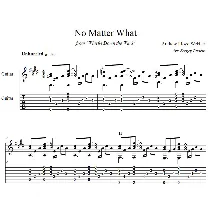 No Matter What (Эндрю Ллойд Уэббер) - для гитары