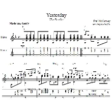 Yesterday (The Beatles) - для гитары