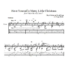 Have Yourself a Merry Little Christmas для гитары