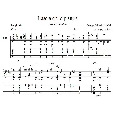 Lascia ch'io pianga - Ринальдо (Гендель) для гитары