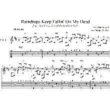 Raindrops Keep Fallin' On My Head для гитары